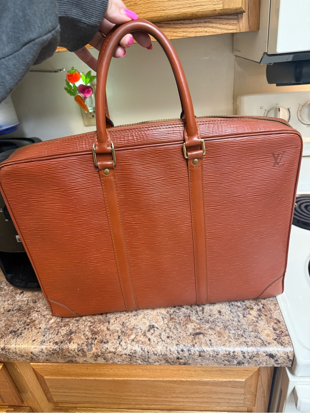 RARE vintage Louie Vuitton Epi leather laptop bag